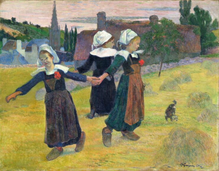 Breton girls dancing - Paul Gauguin