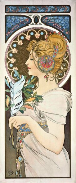 Feather - Alphonse Mucha