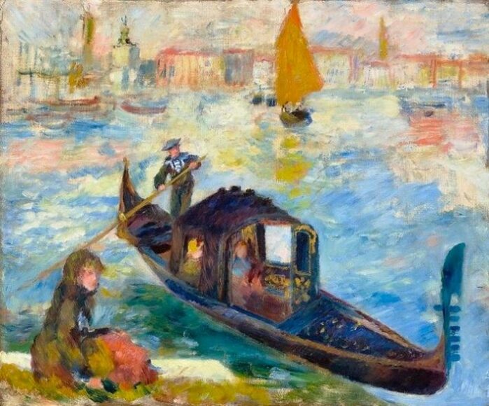 The Grand Canal, Venice (Gondola) - Pierre-Auguste Renoir