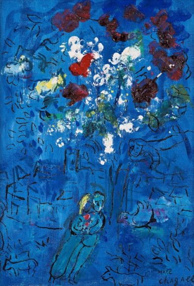 Le Bouquet Au Dessus De Vence - Marc Chagall