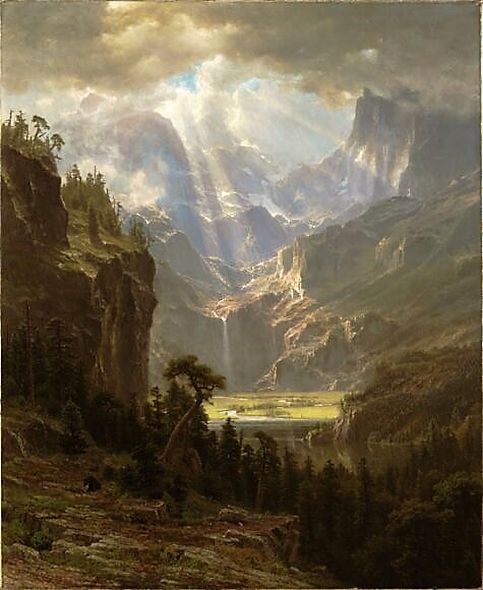 Πινακες Σε Καμβα The Rocky Mountains - Albert Bierstadt