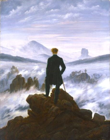 The wanderer above the sea of fog (detail) - Caspar David Friedrich