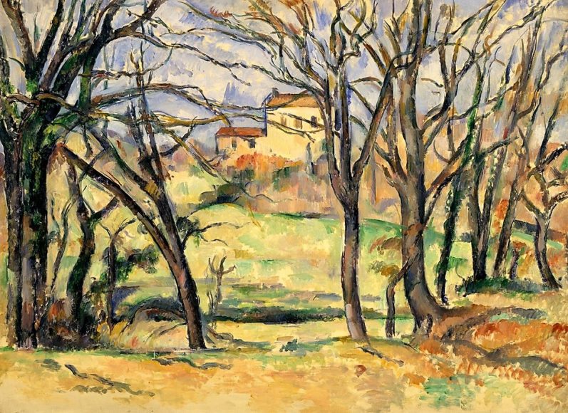 Trees and Houses Near the Jas de Bouffan - Paul Cezanne