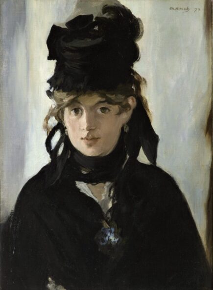 Berthe Morisot with a Bouquet of Violets - Edouard Manet