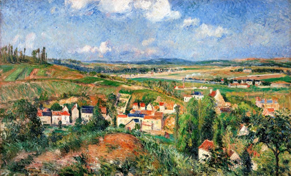 The hermitage at Pontoise - Camille Pissarro