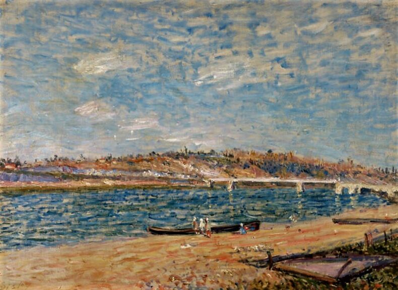 The River Banks at Saint-Mammes - Alfred Sisley