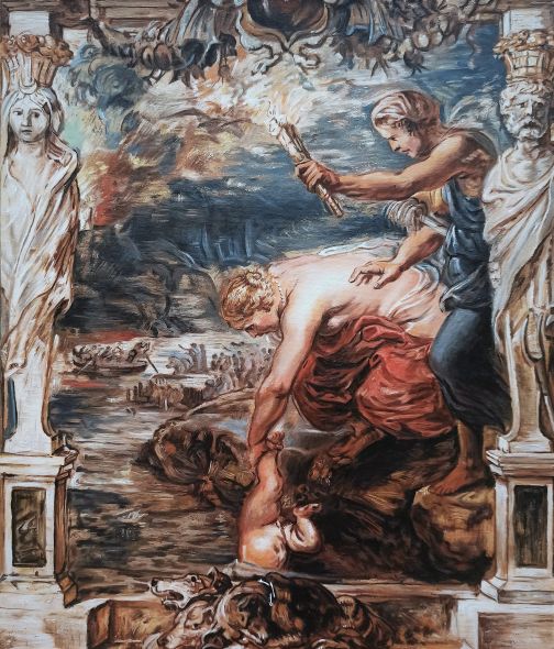 Achilles Dipped into the River Styx - Peter Paul Rubens