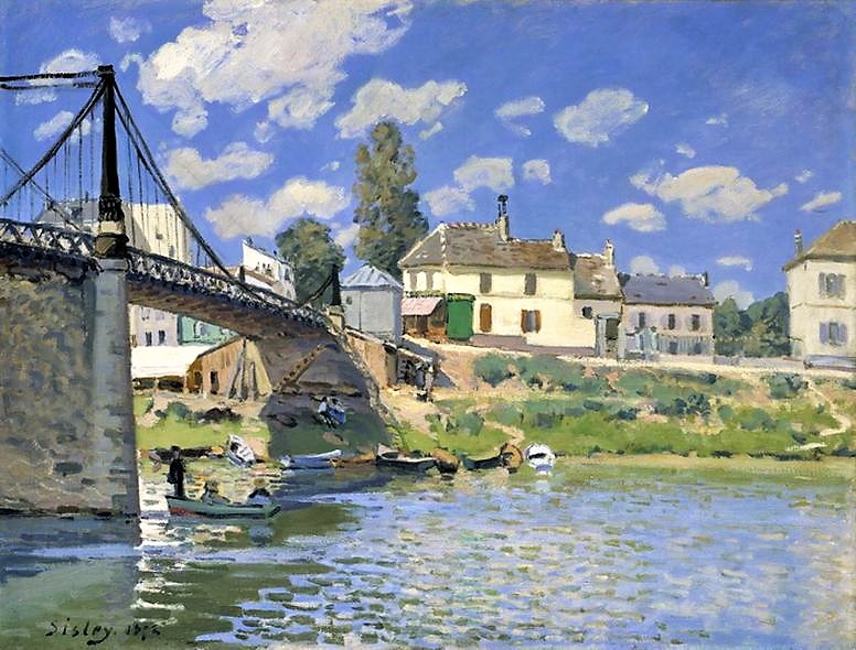 The Bridge at Villeneuve-la-Garenne - Alfred Sisley