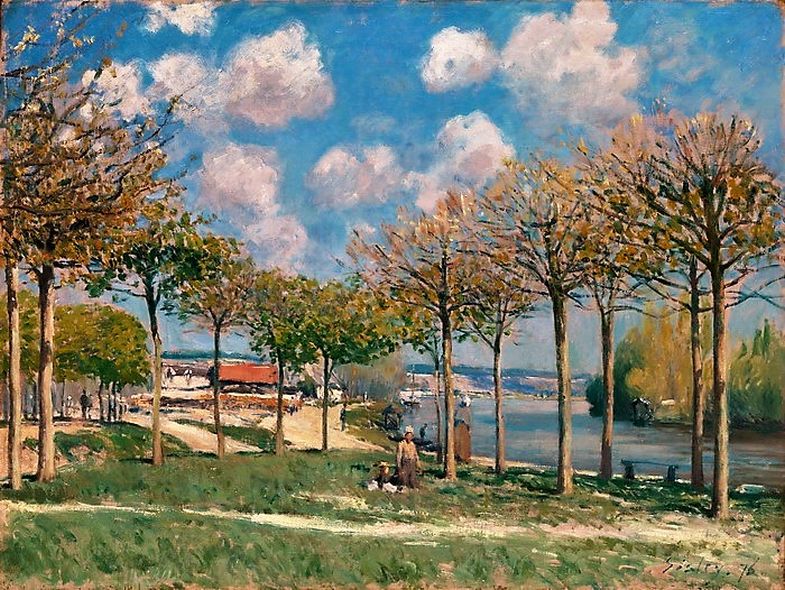 The Seine at Bougival - Alfred Sisley