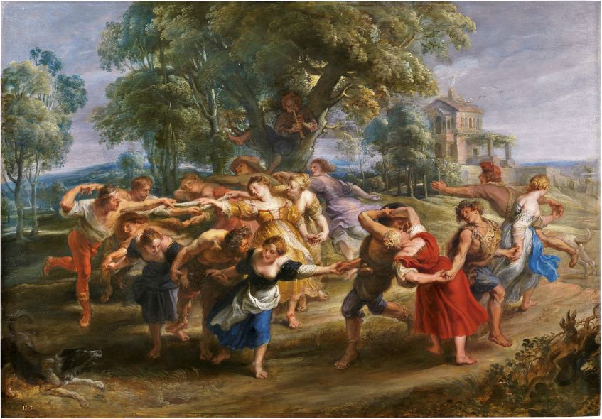 Dance of Satyrs & Villagers - Peter Paul Rubens