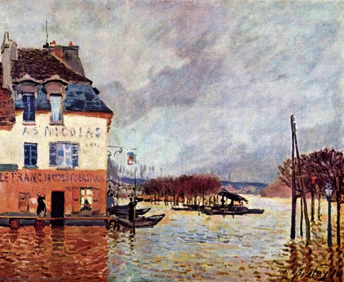 Flood at Port-Marly - Alfred Sisley
