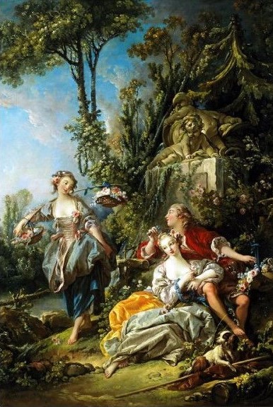 Lovers in a Park - Francois Boucher