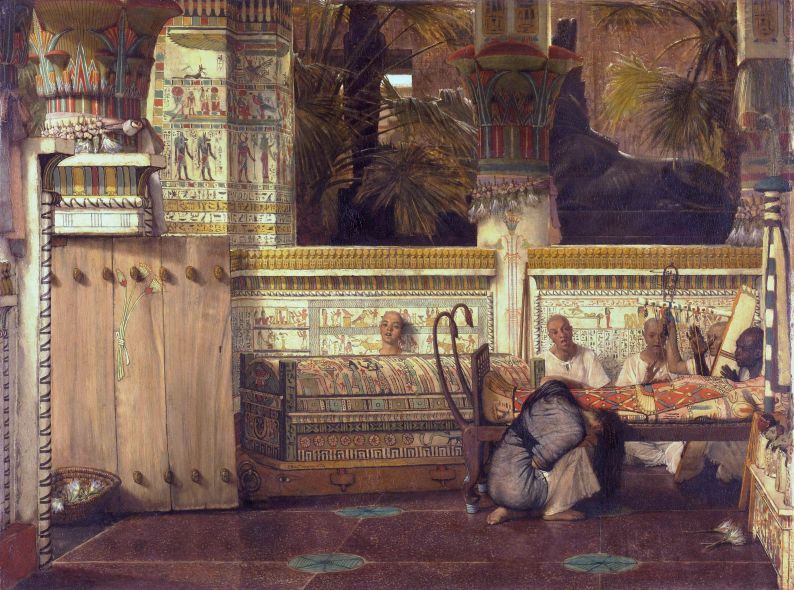The Egyptian widow - Sir Lawrence Alma-Tadema