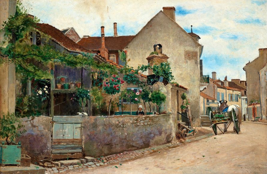 Street Scene From Vichy - Hjalmar Sandberg