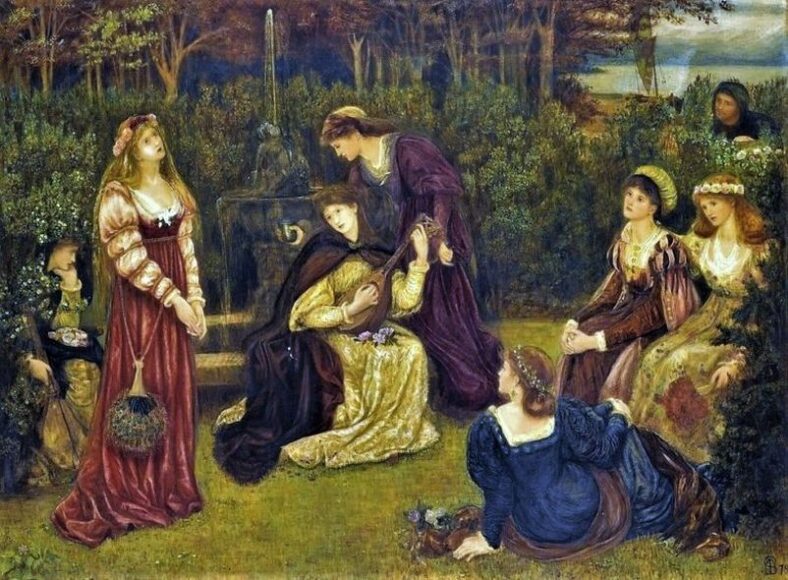 Fiametta Singing - Marie Spartali Stillman