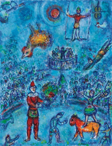 Le petit cirque bleu - Marc Chagall