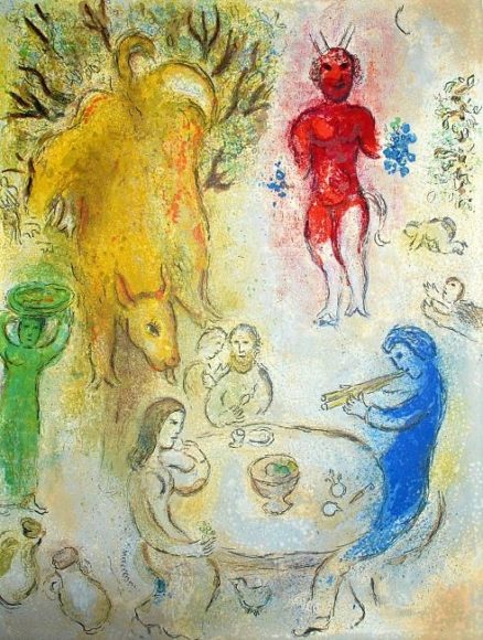 Pan's Banquet, from Daphnis and Chloe - Marc Chagall