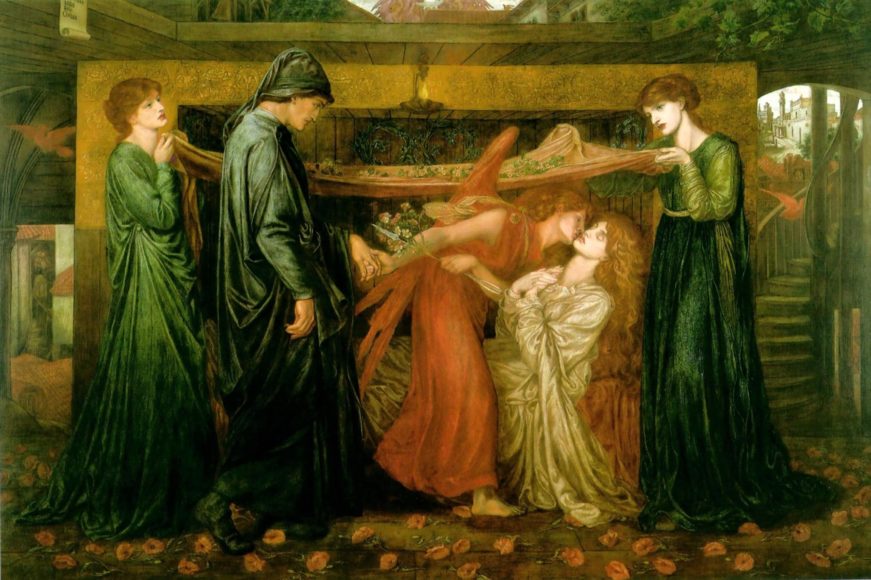 Dante's Dream on the Day of the Death of Beatrice - Dante Gabriel Rossetti
