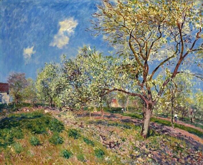 Printemps à Veneux - Alfred Sisley