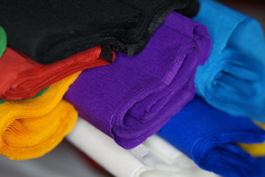 Colourful Crepe Papers
