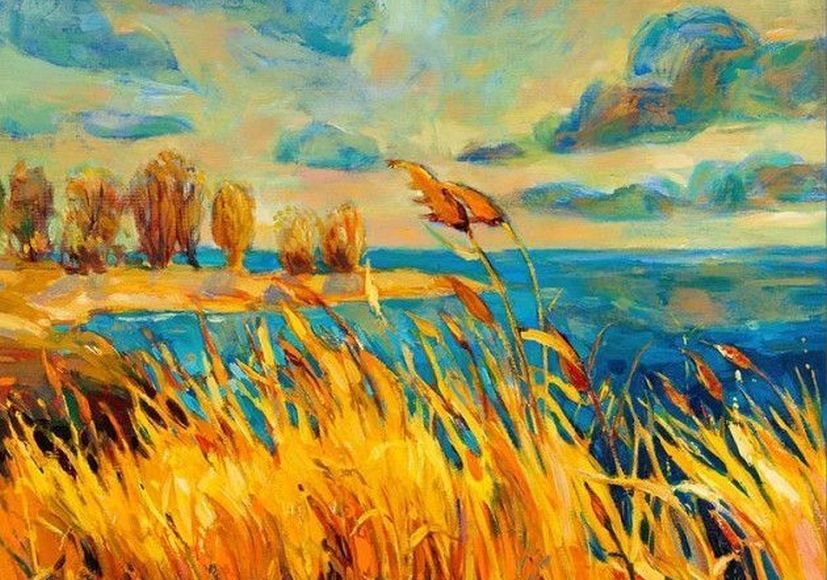 Sunset over lake (03)