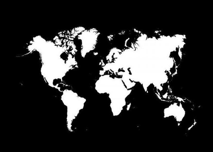 Παγκόσμιος Χάρτης (Ασπρόμαυρος)