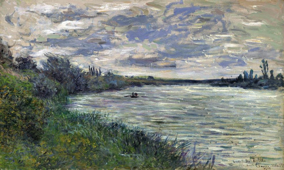 The Seine near Vetheuil, Stormy Weather - Claude Monet