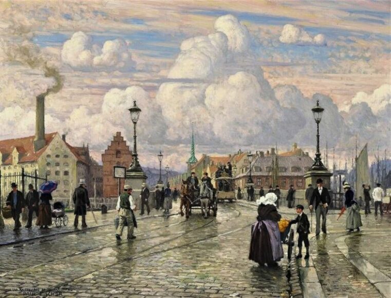Scene from Knippelsbro - Paul Fischer
