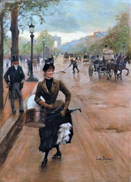 The Milliner on the Champs Elysées - Jean Beraud