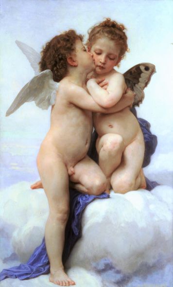 First Kiss (Eros and Psyche) - William-Adolphe Bouguereau