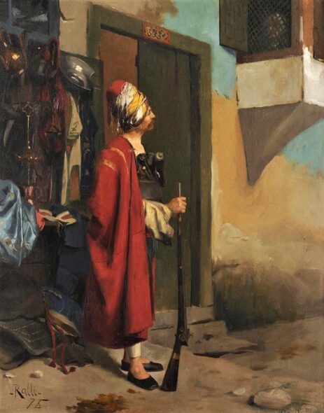 Άραβας στρατιώτης ερωτοτροπεί - Theodoros Ralli