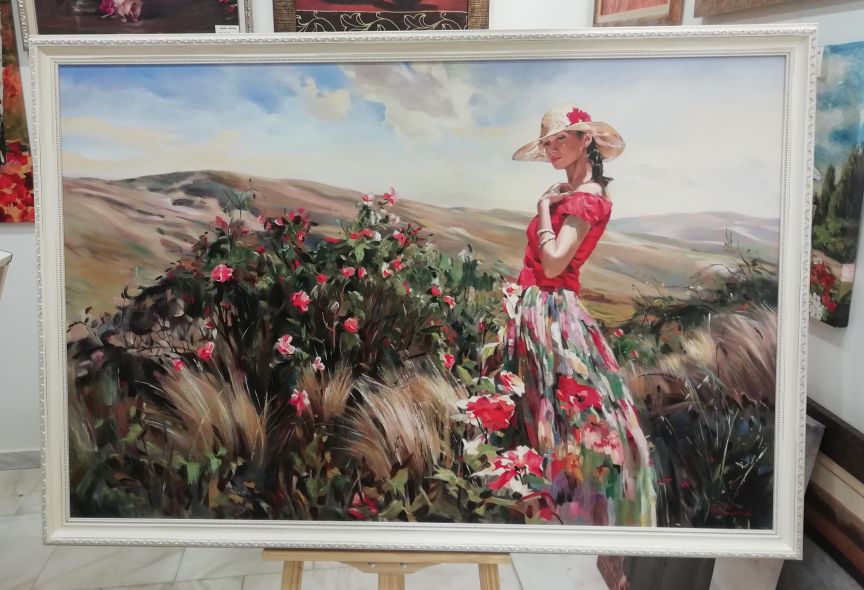 Γυναίκα στο λιβάδι