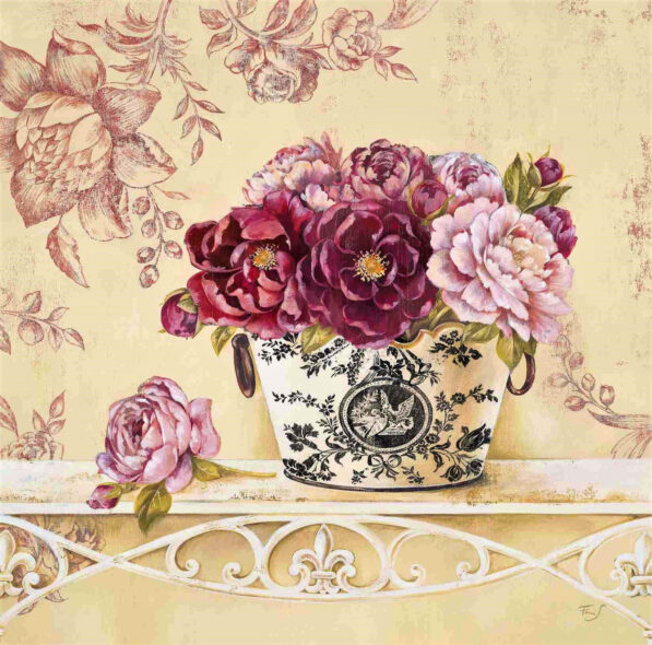 Πινακες Σε Καμβα Vintage Flower (02)