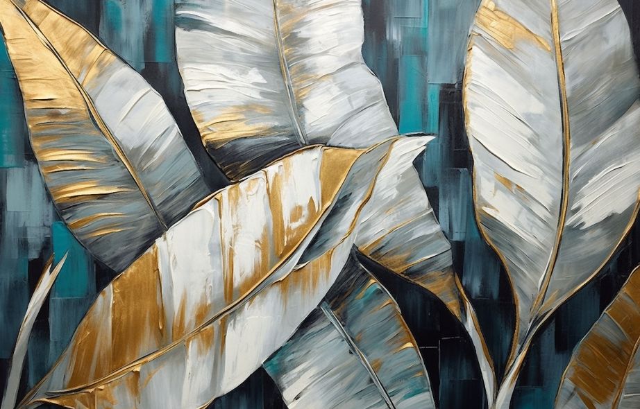 Ασημό-χρυσά φύλλα (02)