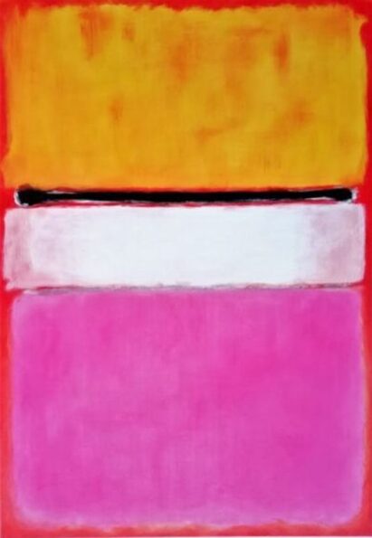 White Center (Yellow, Pink and Lavender on Rose) - Mark Rothko