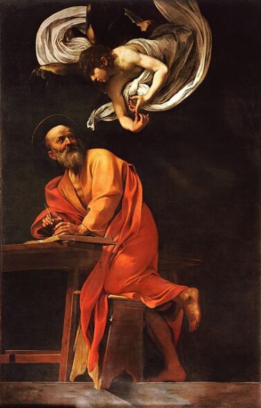 The Inspiration οf Saint Matthew - Caravaggio