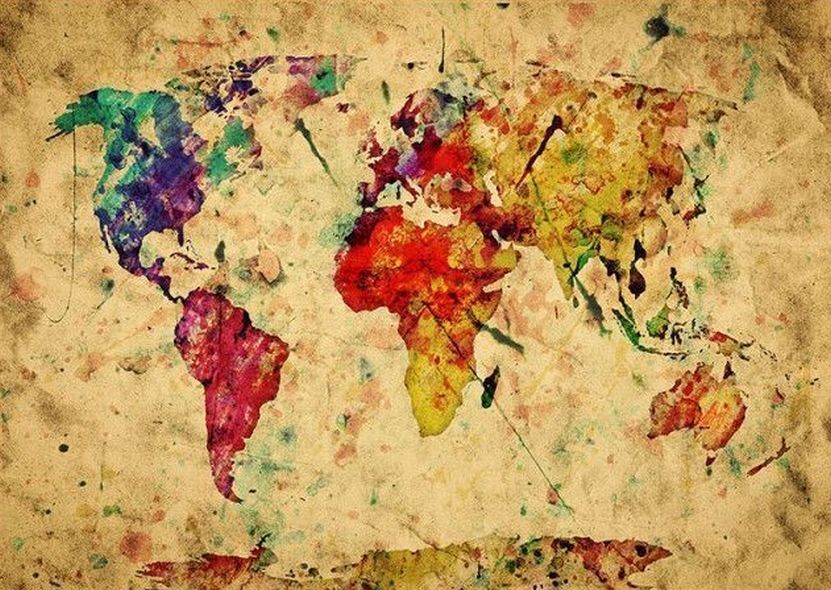 Πολύχρωμος Παγκόσμιος Χάρτης (02)