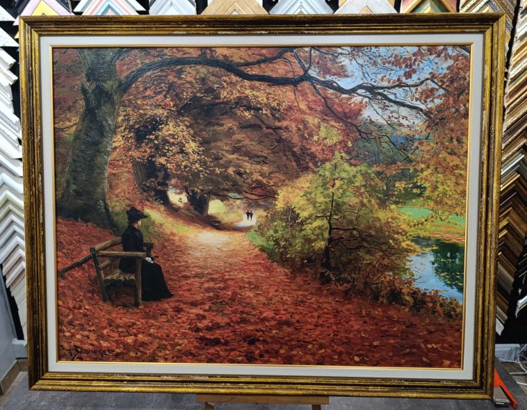 Wooded Path In Autumn – Hans Andersen Brendekilde