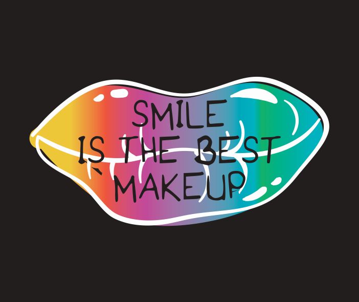 Smile is the best make-up