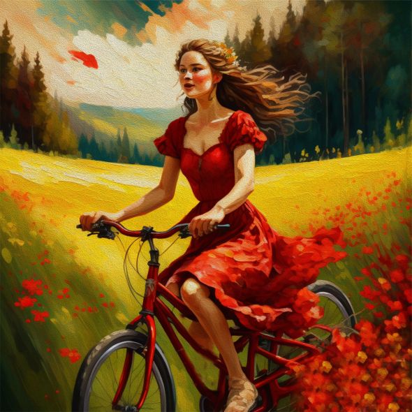 Βόλτα με το ποδήλατο στην εξοχή