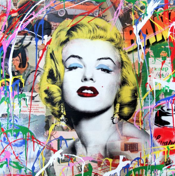 Πινακες Σε Καμβα Marilyn Monroe (Graffiti Street Art)
