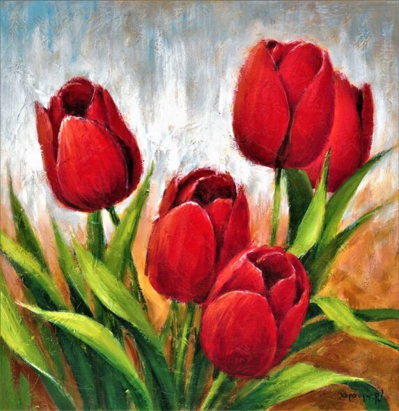 Κόκκινες τουλίπες – Χαραυγή