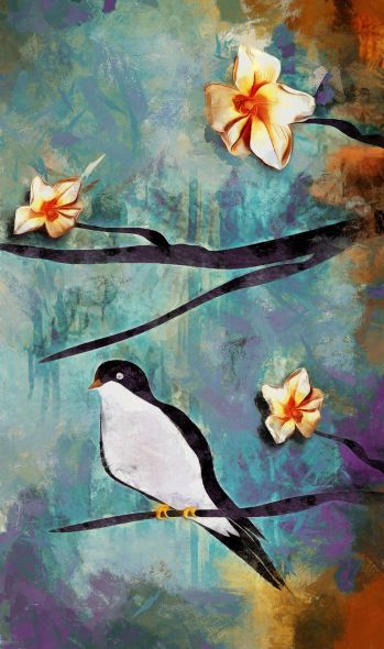 Χελιδόνι σε ανθισμένη κερασιά (03)