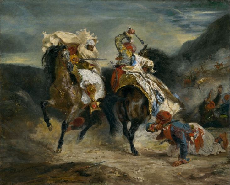 Combat of the Giaour and Hassan - Eugène Delacroix