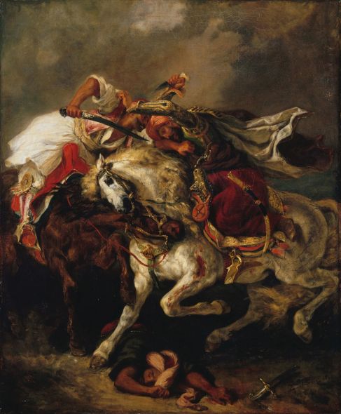The Combat of the Giaour and Hassan - Eugène Delacroix