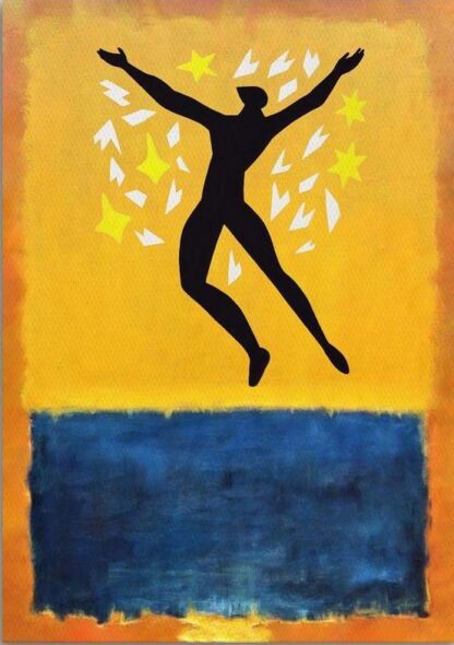 Icarus over yellow and blue (original Rothko and Matisse)