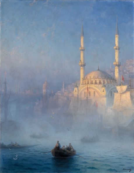 Constantinople, the mosque of Tophane - Ivan Konstantinovich  Aivazovsky