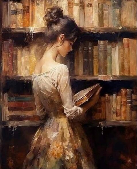 Πινακες Σε Καμβα Reading Moment
