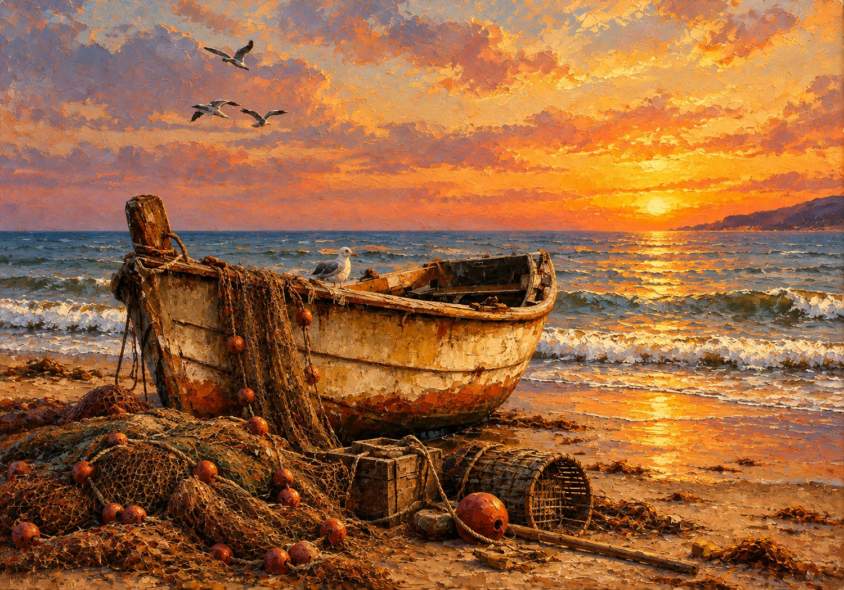 Vintage Wooden Boat